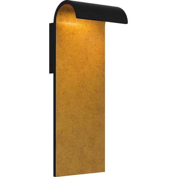 Quoizel Lunar 16 in. Matte Black Outdoor Wall Lantern Sconce