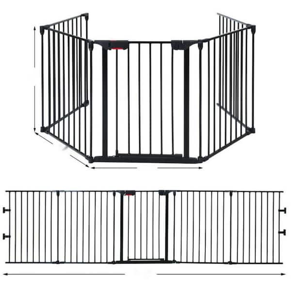 Fireplace Fence Baby Safety Fence - Black