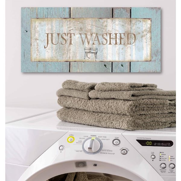 Courtside Market 12 In X 24 In Laundry Room Iii Canvas Printed Wall Art Web Hl135 The Home Depot