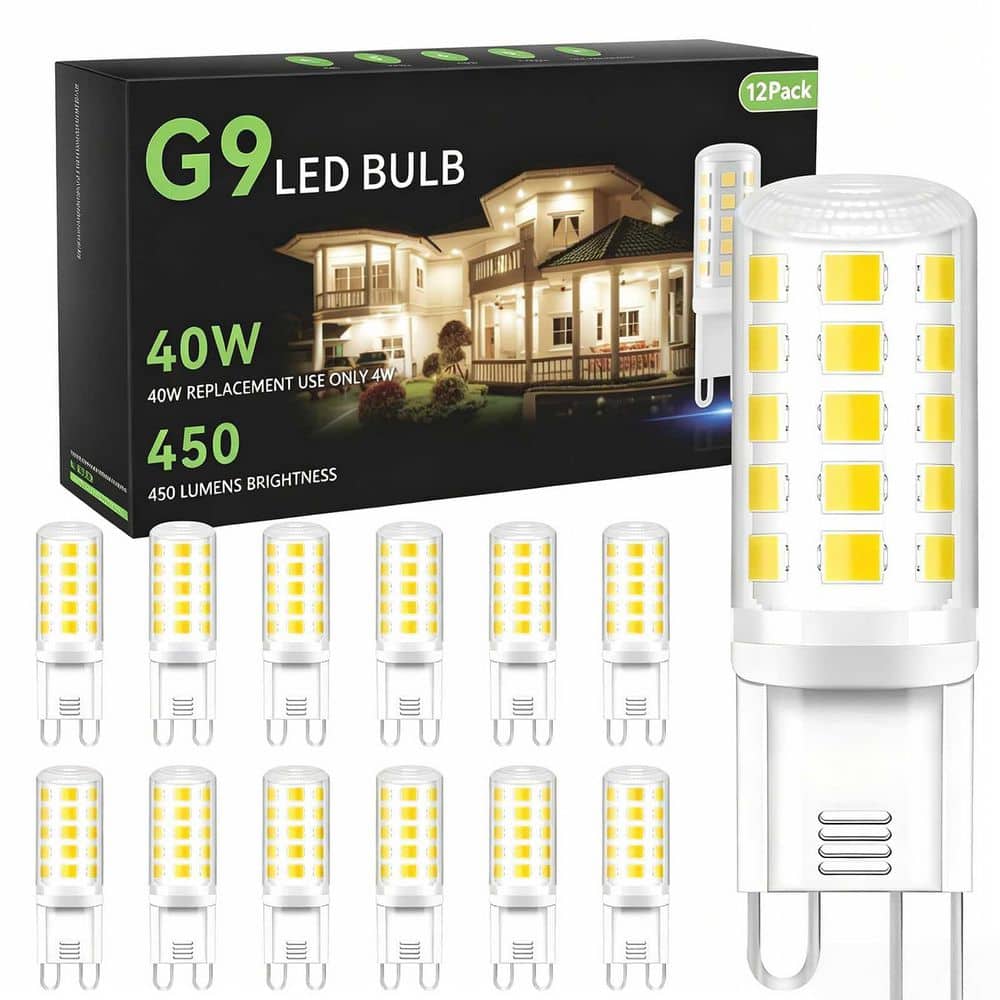 40-Watt Equivalent Non-Dimmable G9 Bi-Pin Capsule LED Light Bulb, Cool White 6000K (12-Pack) price history on PriceWatchPro