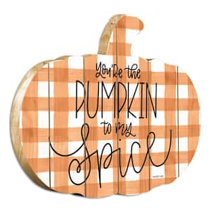 Charlie Youre the Pumpkin to My Spice Unframed Graphic Print Typography Art Print 15 in. x 17.25 in. .