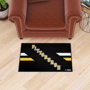 Pittsburgh Penguins Yellow 1.5 ft. x 2.5 ft. Starter Area Rug