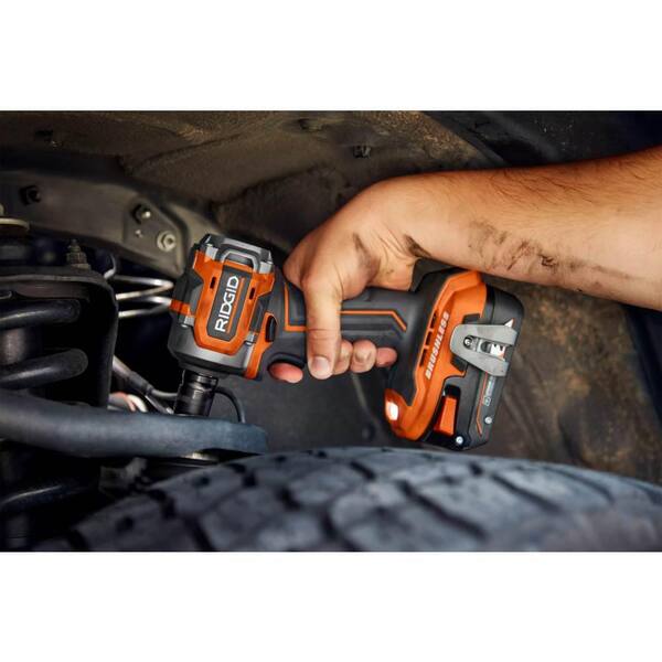 RIDGID - 18V SubCompact Brushless Cordless 3/8 in. Impact Wrench and 1/2 in. Impact Wrench Kit (Tools-Only)