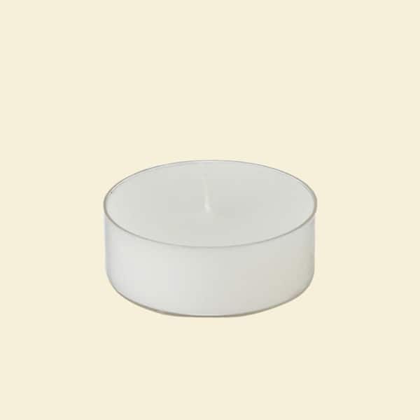 Zest Candle 2.25 in. White Mega Oversized Tealights Candles (12-Box)