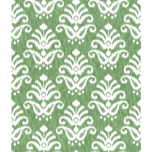 A-Street Prints Keaton Green Medallion Wallpaper