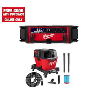 M18 18V Lithium-Ion Cordless PACKOUT Radio/Speaker with Built-In Charger W/M18 FUEL 6 Gal. Cordless Wet/Dry Shop Vac