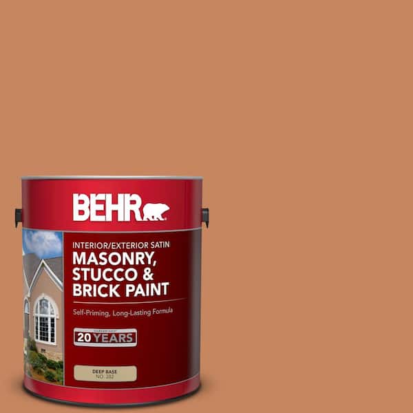 1 gal. #PFC-17 Rusty Orange Satin Interior/Exterior Masonry, Stucco and Brick Paint