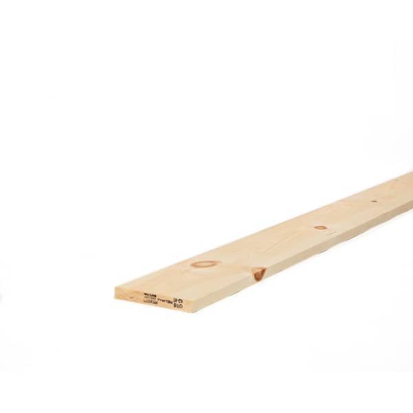 Unbranded 1 in. x 6 in. x 6 ft. Premium Kiln-Dried Square Edge Whitewood Common Softwood Boards