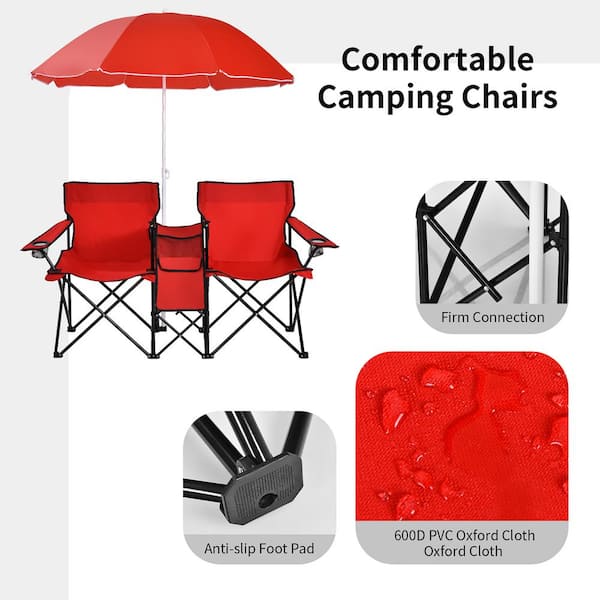 Folding Rocking Chair with Ice Box Cooler | Forest Diamond