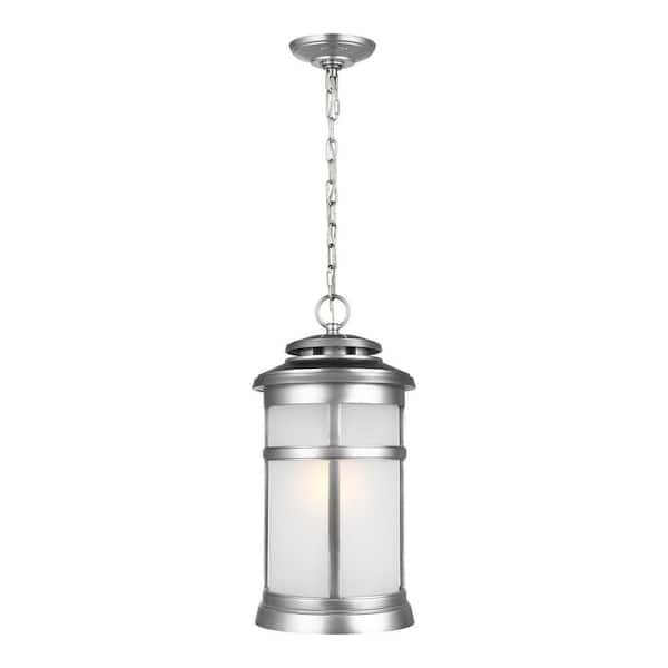Generation Lighting Newport 1-Light Painted Brushed Steel Finish Hanging Lantern