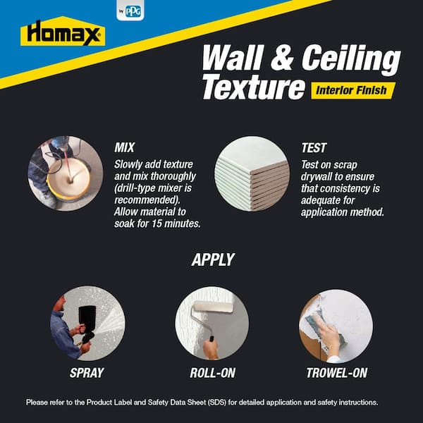 Homax 2 L Orange Texture Pre Mix 8322 The Home Depot - Homax Wall Texture Knockdown Sds