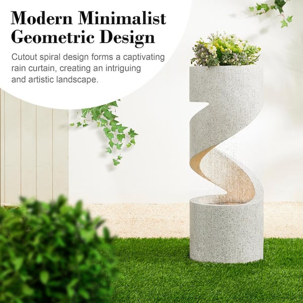 Glitzhome 31.25 in.H Mid-Century Modern Faux Terrazzo Glitzhome 31.25 in.H Mid-Century Modern Faux Terrazzo