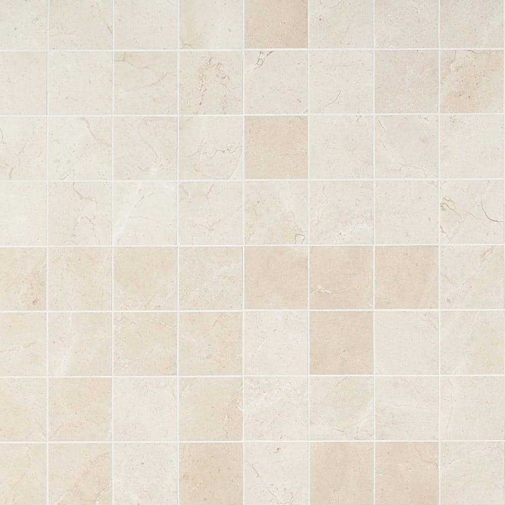 Marfil Crema 4 in. x 0.39 in. Marble Mosaic Tile Sample price history on PriceWatchPro