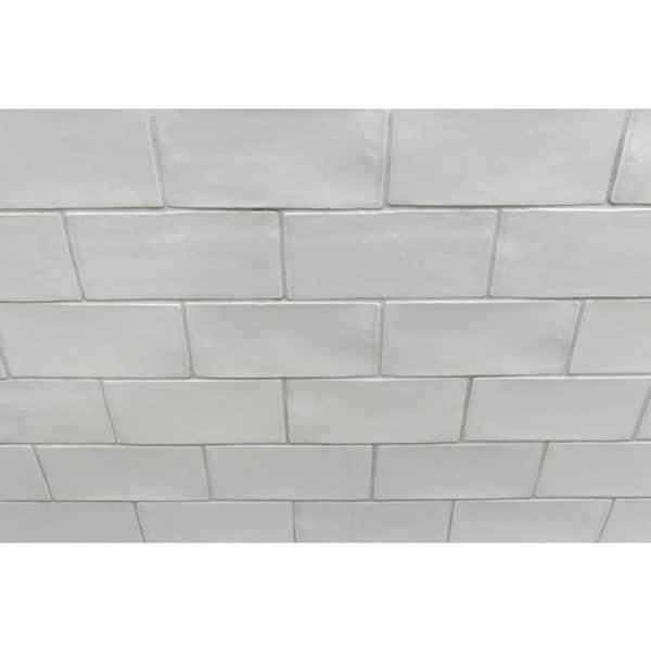 Ivy Hill Tile Catalina Gris 3 in. x 6 in. x 8 mm Polished Ceramic Subway Wall Tile (5.38 sq.ft./case) Ivy Hill Tile Catalina Gris 3 in. x 6 in. x 8 mm Polished Ceramic Subway Wall Tile (5.38 sq.ft./case)