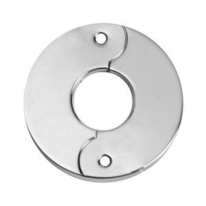 3/4 in. Iron Pipe Size Split Flange Escutcheon Plate in Chrome-Plated Steel