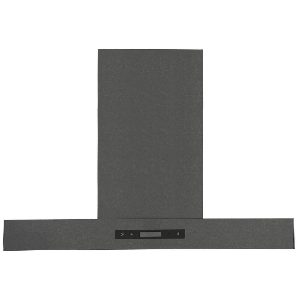 30" Black Stainless Steel Convertible Wall Mount Range Hood