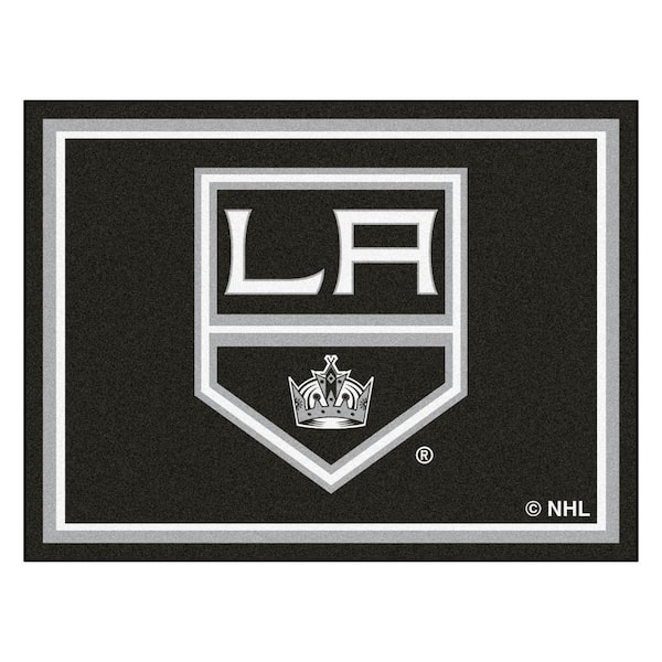 FANMATS NHL Los Angeles Kings Black 8 ft. x 10 ft. Indoor Area Rug