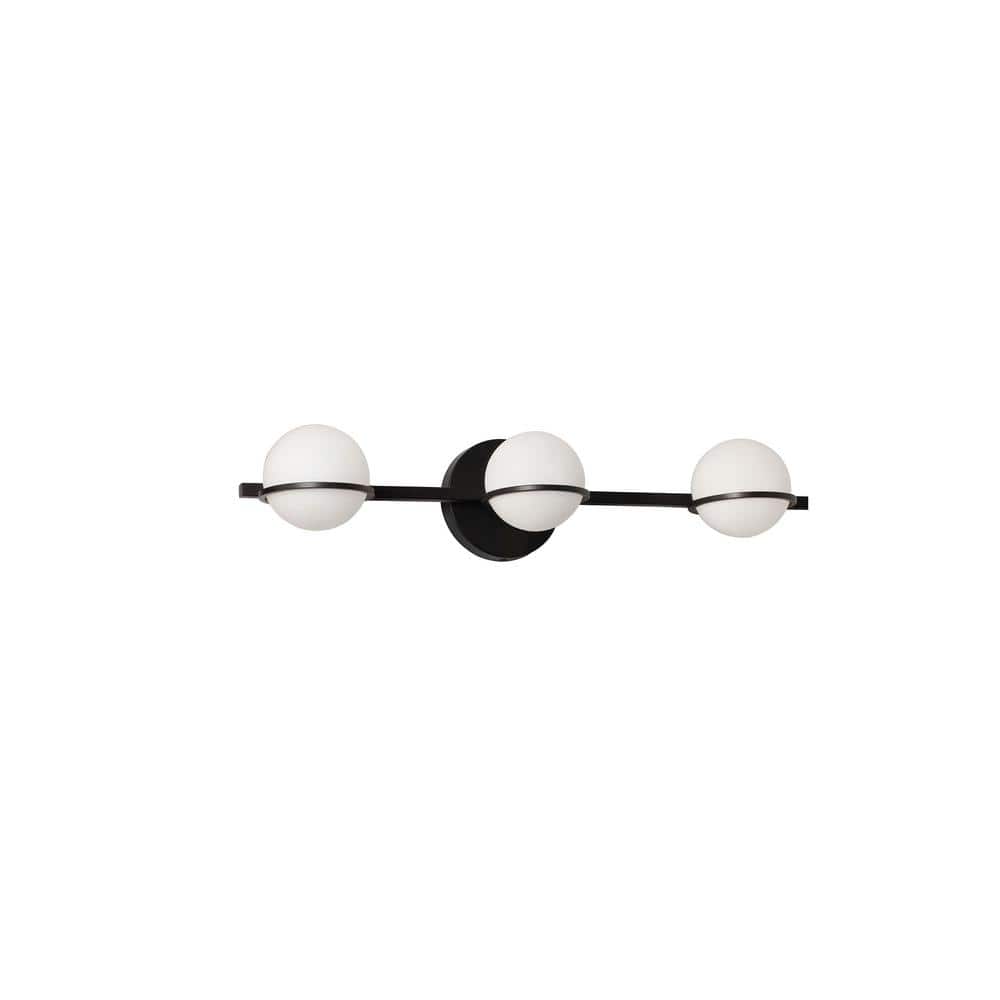 Sofia 4.75 in. 3-Lights Matte White Vanity Light