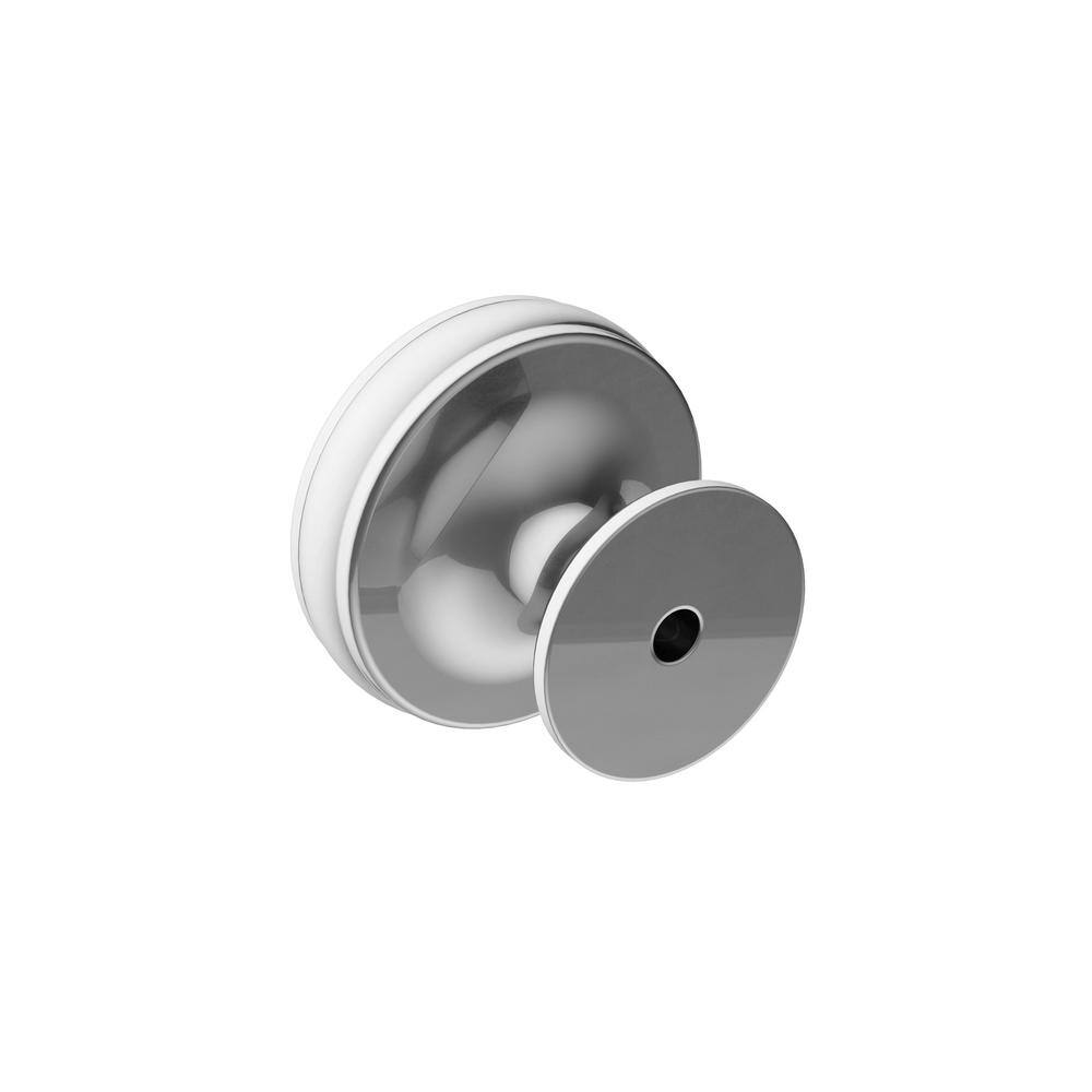 Polished Chrome Round Traditional Cabinet Knob with Mounting Hardware