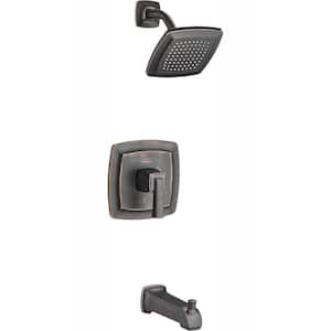 Townsend Tub and Shower Faucet Trim Kit for Flash Rough-in Valves in Legacy Bronze (Valve Not Included)