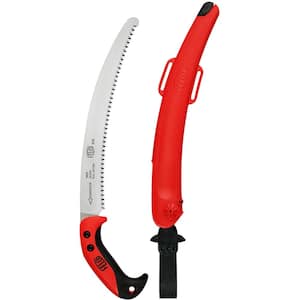 F630 13 in. Curved Pull-Stroke Pruning Saw with Impulse Hardened Steel, Blade Sheath and Leg Strap Included