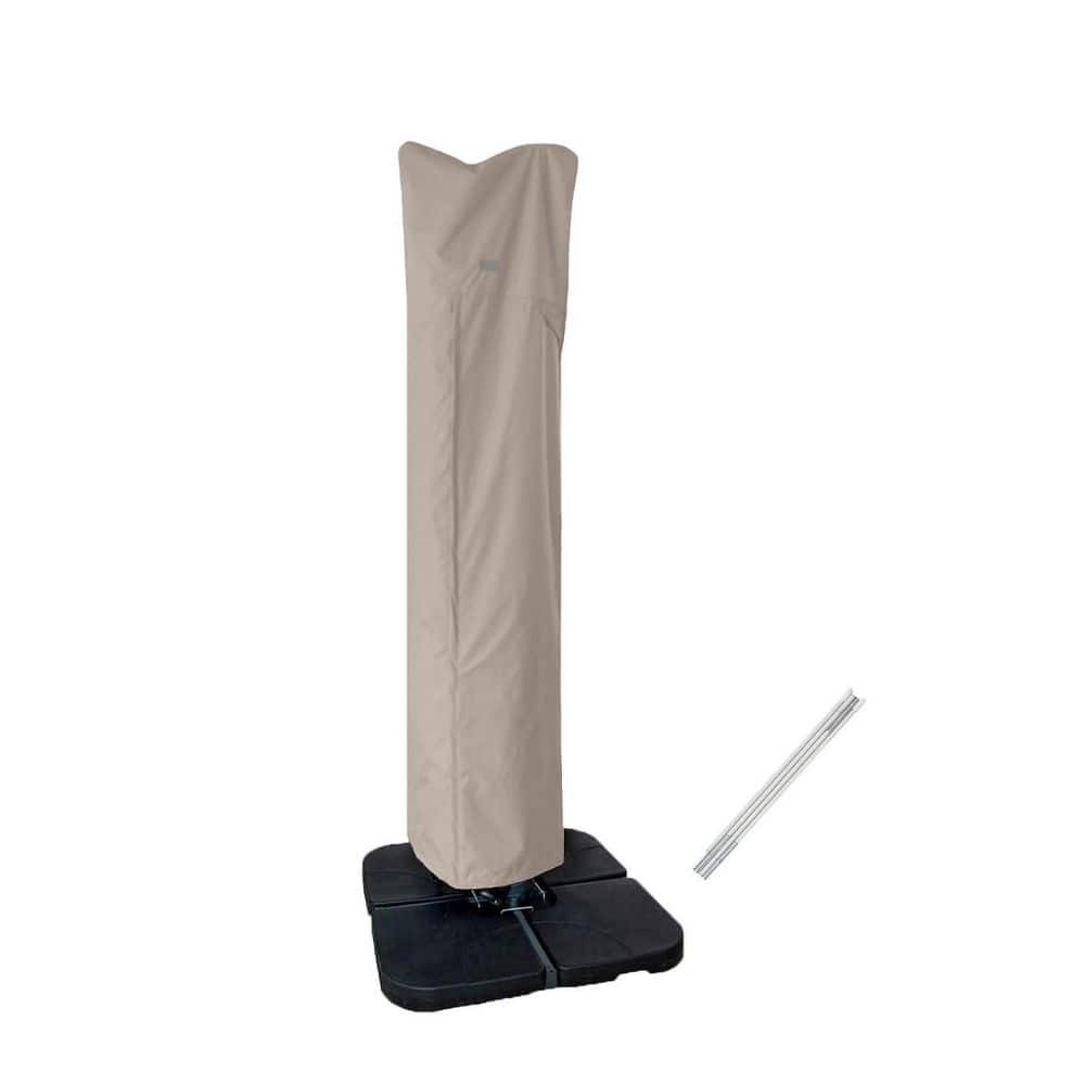 essort patio umbrella cover dust-proof parasol cover with zipper making it suitable for year 56in Waterproof Patio Umbrella Cover