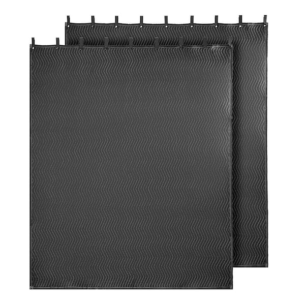 2 Pcs Sound Dampening Blankets, Soundproof Curtains 96 x 80 in., Grommeted Studio Blanket for Window, Door, 2025 update