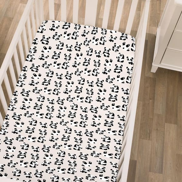 Panda crib online bedding