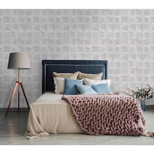 Textured Tile Paper Strippable Wallpaper (Covers 57 sq. ft.)