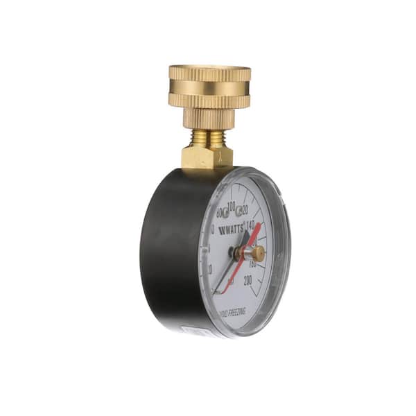 Watts - 3/4 in. Plastic Water Pressure Test Gauge