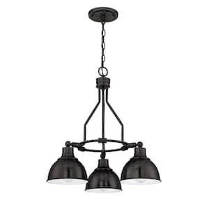 Timarron 3-Light Down Chandelier in Aged Bronze Finish Chandelier Pendant for Kitchen/Dining/Foyer, No Bulbs Included