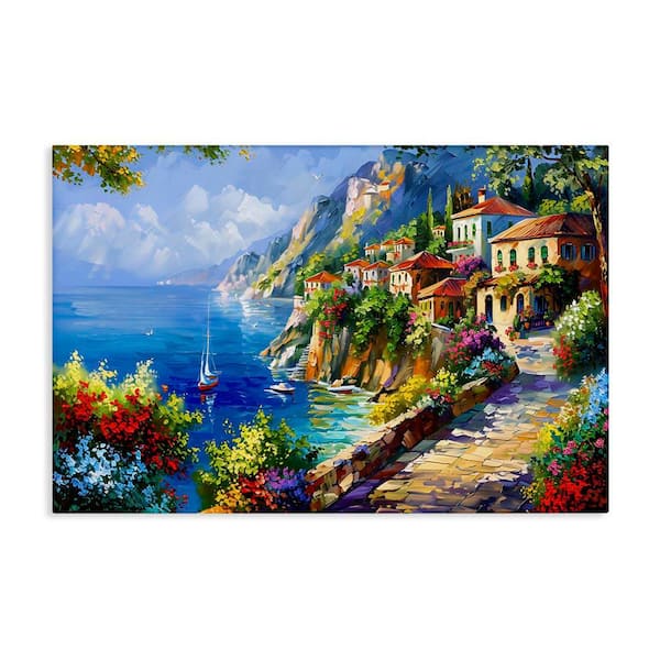 Stupell Industries Panoramic Mountain View by LSR Design Studio Unframed Nature Graphic Art Print 20 in. x 30 in.