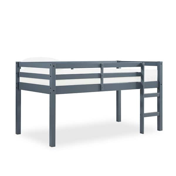 Dorel Living Anders Gray Junior Twin Loft Bed FH8377-GR - The Home Depot