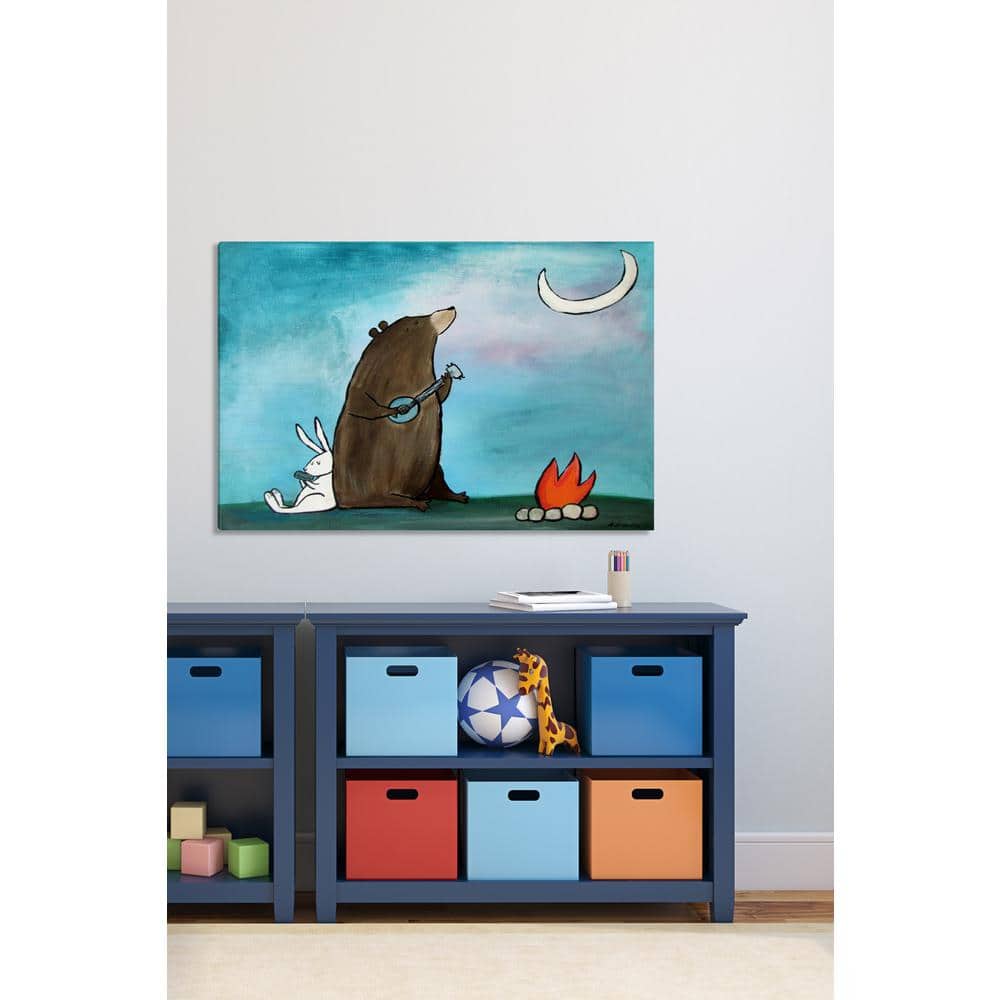 16 in. H x 24 in. W Campfire Songs by Marmont Hill Printed Canvas Wall