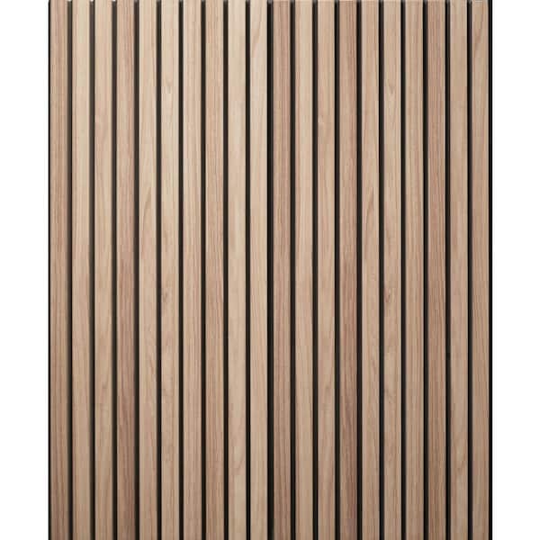 WALL!SUPPLY 0.79 in. x 20 in. x 46 in. Ultra-Light Linari Modern Natural Wall Paneling (4-Pack)