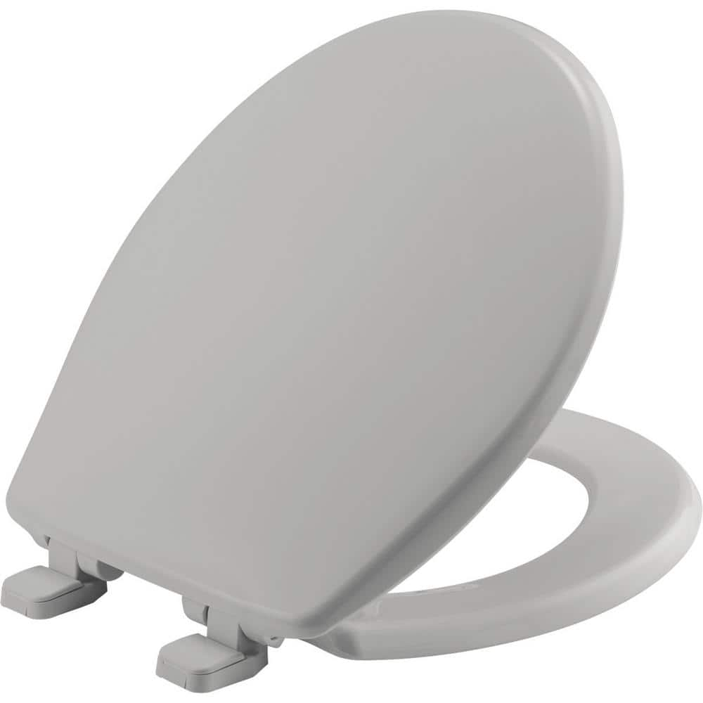 BEMIS Kimball Soft Close Round Plastic Closed Front Toilet Seat in ...