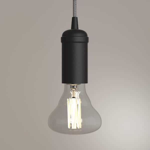 Globe Electric Edison 1 Light Matte, Pendant Light Bulbs Home Depot