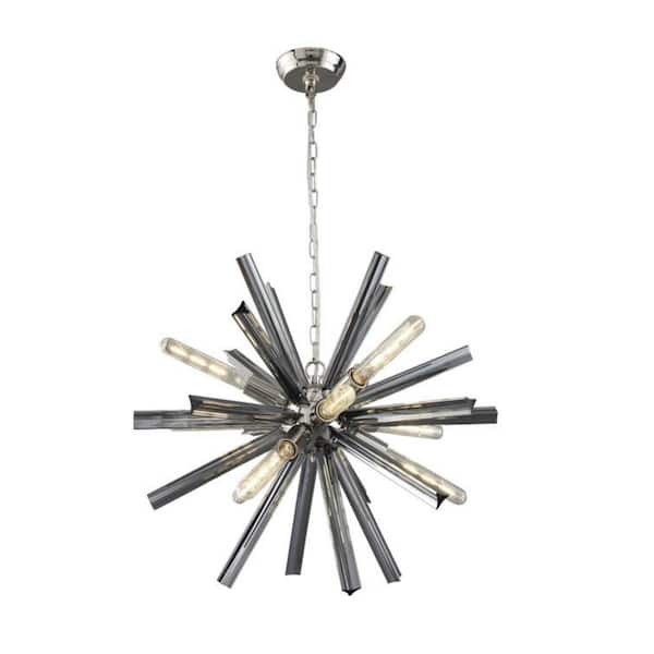 INNOBULE 9-Light Silver Chandelier