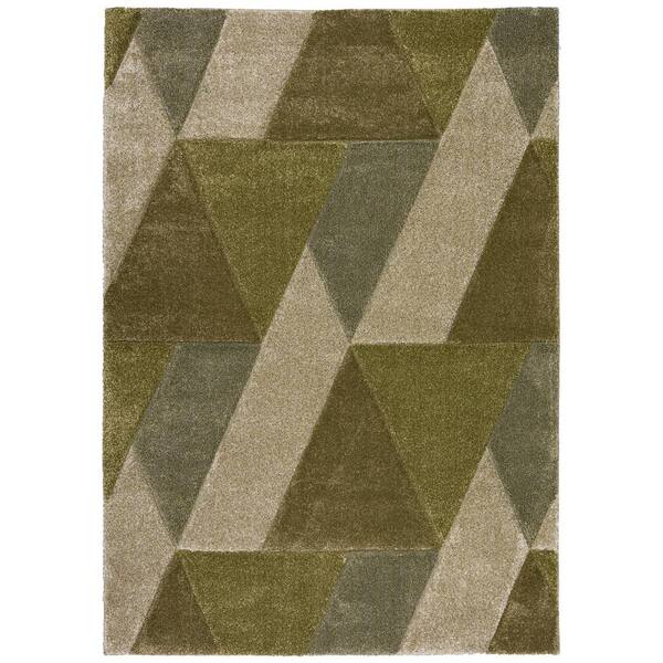 Addison Rugs Carmona Abstract Green 5 ft. 1 in. x 7 ft. 5 in. Area Rug