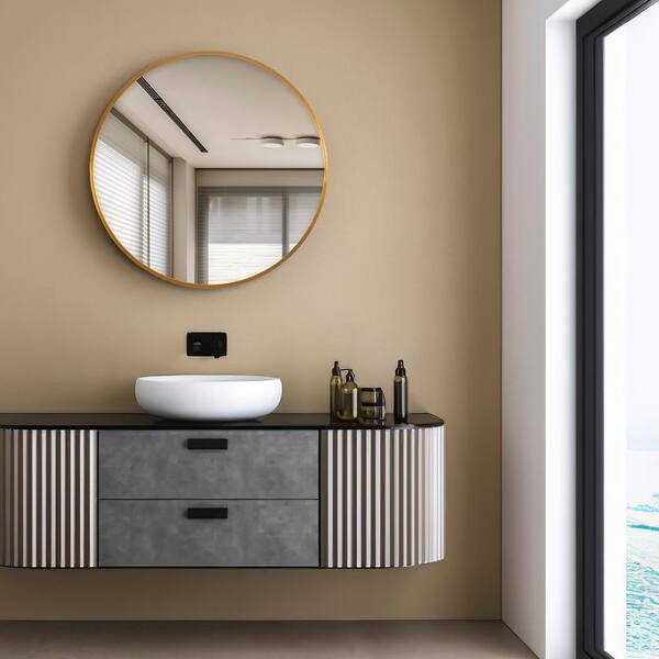 NeuType Oval Mirror Gold 39x20 Bathroom Select Size, Color