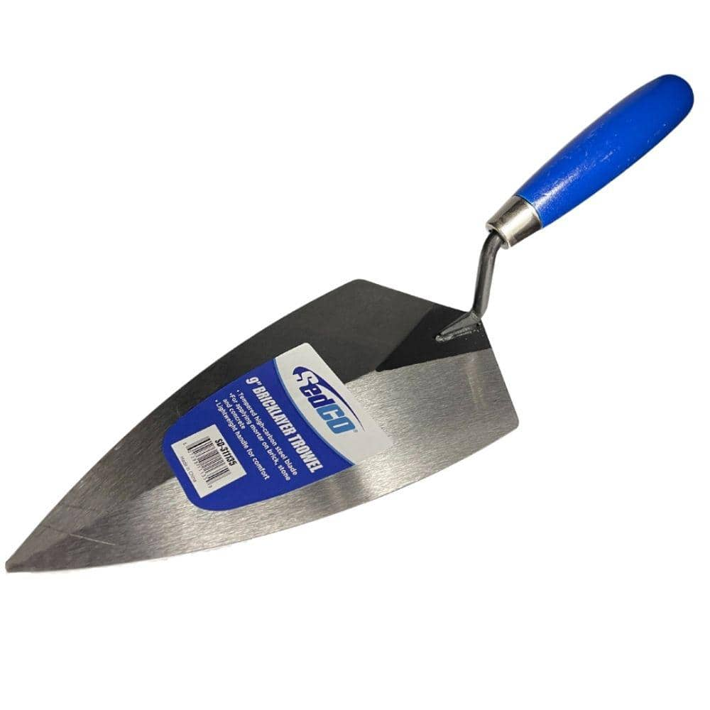 Sedco 9 in. Tempered Carbon Steel Brick Trowel SD-311135 - The Home Depot