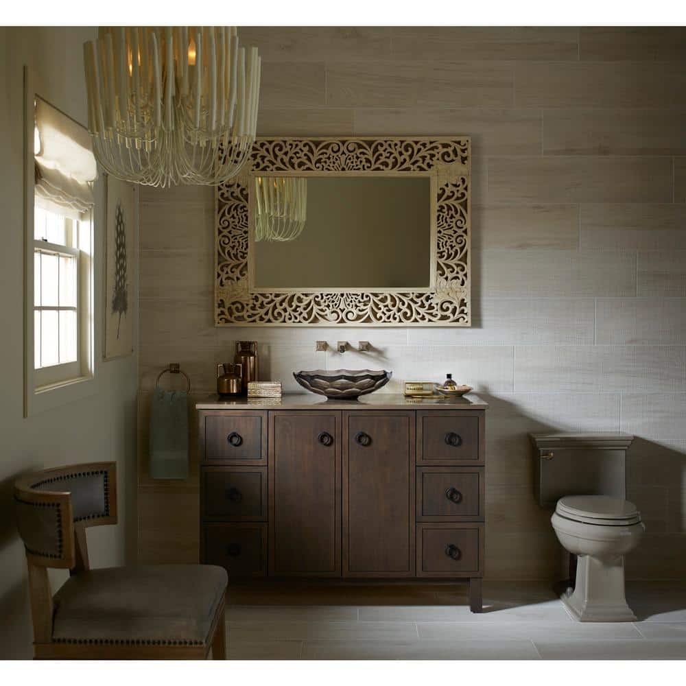Translucent Dusk Faceted Glass Above-Counter Vessel Sink