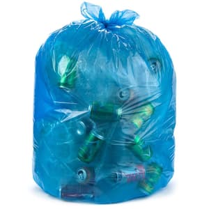 35 in. x 55 in. 55 Gal. Blue Heavy-Duty Trash Bags 1.5 MIL (50-Pack)