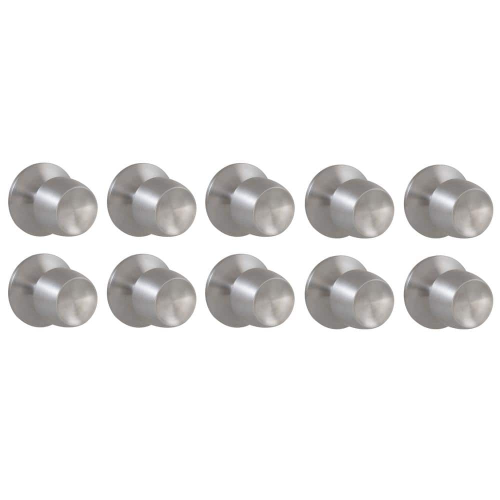Brandywine Stainless Steel Hall/Closet Door Knob (10-Pack)