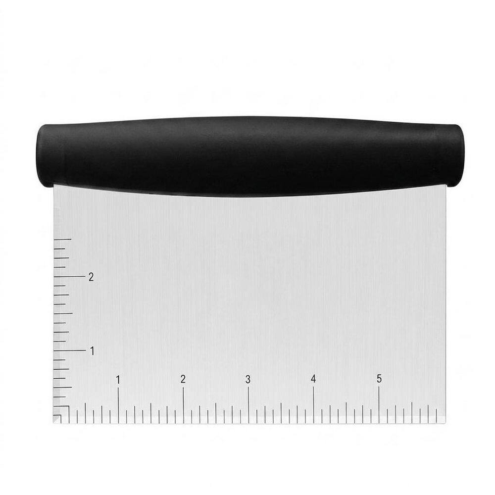 Stainless Steel Bench Scraper with Laser Engraved Measurement Scale Non-Slip Handle Food Chopper Tool 1 Pack price history on PriceWatchPro
