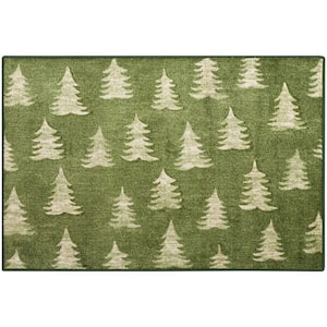 Accent Decor/Xmas doormat 2 ft. x 3 ft. Nature-inspired Contemporary Area Rug