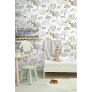 On The Savanna Spray and Stick Wallpaper (Covers 56 sq. ft.)