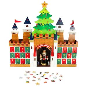 20.5 in. Nutcracker Castle Christmas Advent Calendar Decoration