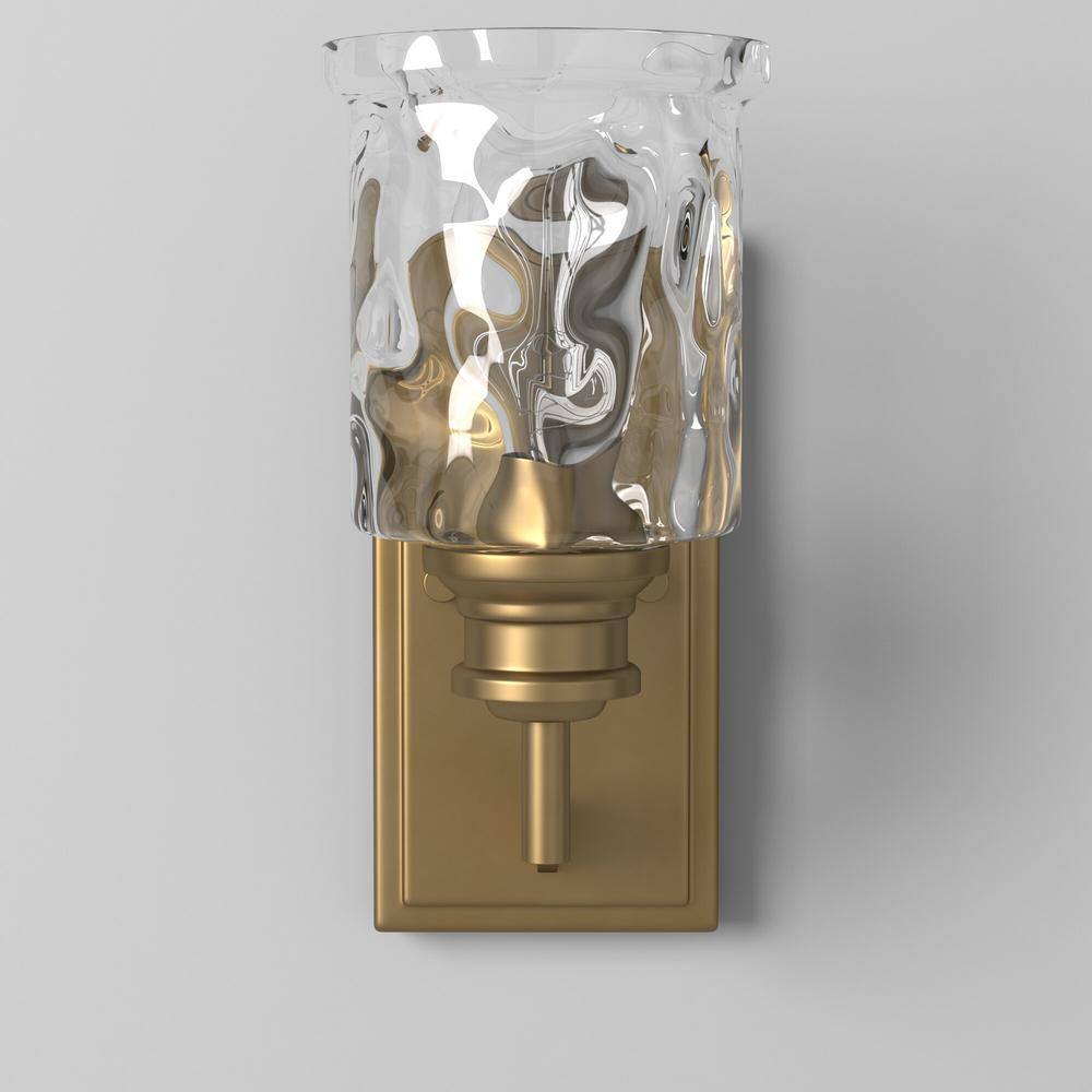 Drake Modern Minimalist Brushed Gold Wall Sconce