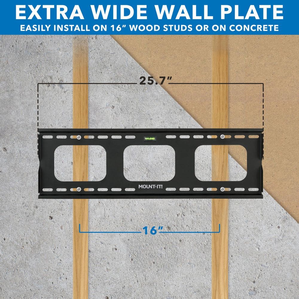 Heavy Duty Black Tilting TV Wall Mount Bracket